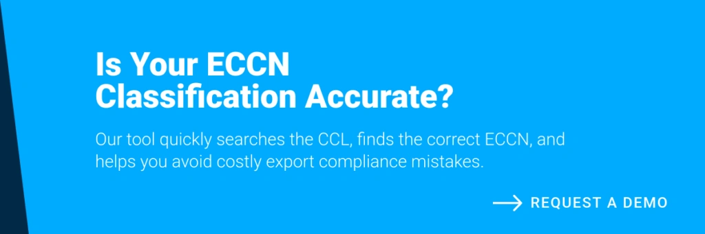 Banner depicting how to accurately classify your ECCN and avoid compliance penalties.